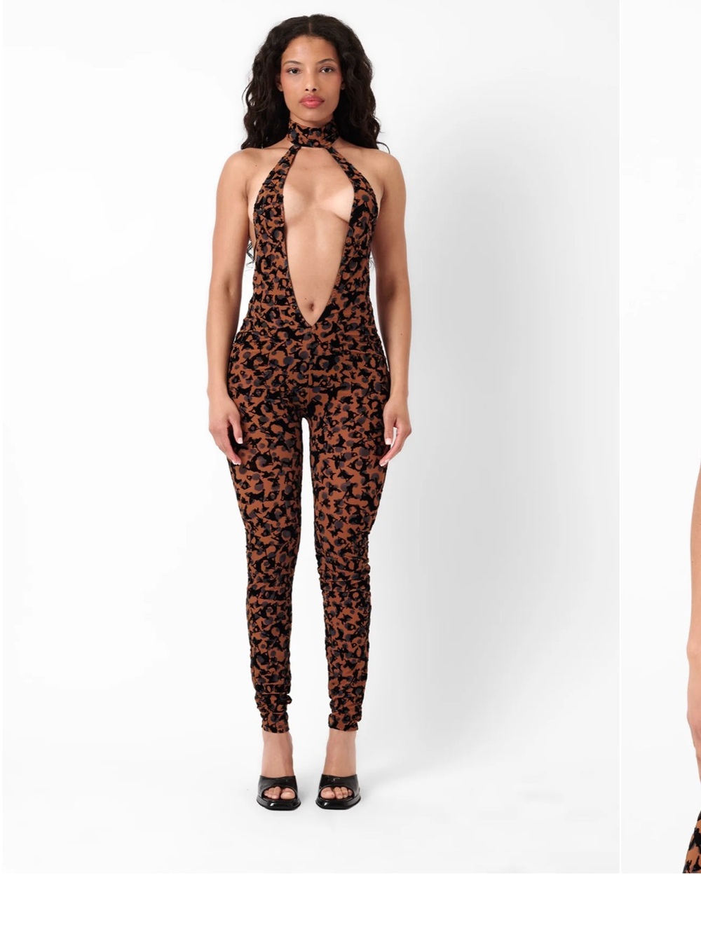 POSTER GIRL Bare Jumpsuit Chesnut Leopard Print
